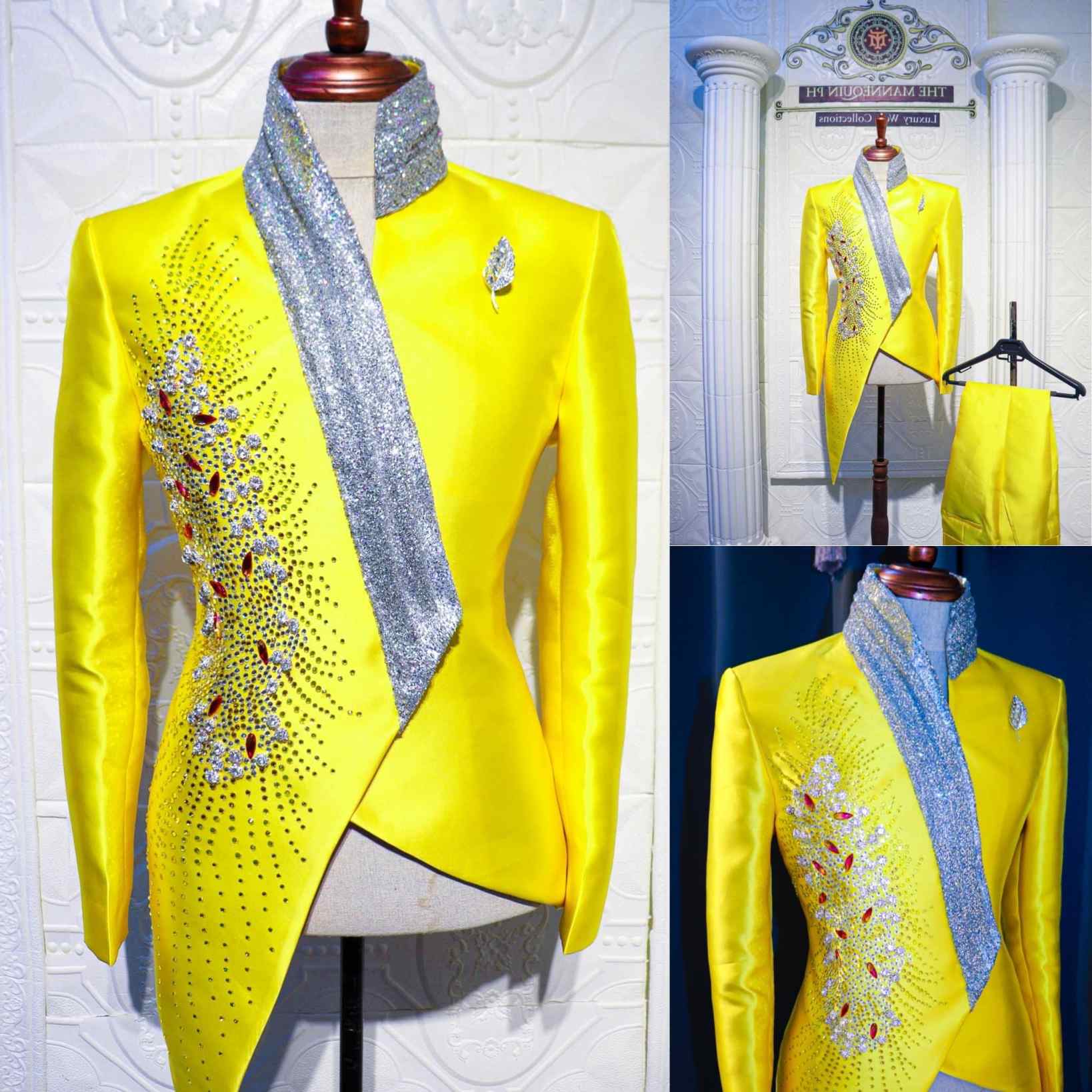 Moda Sarı Düğün Smokin Benzers - Unique Men'S Formal Wear incelemesi ve fiyatı