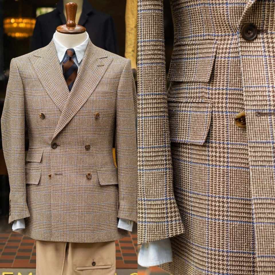 Retro Desenli Çift Düğmeli Erk - Men'S Formal Wear For Reception incelemesi ve fiyatı